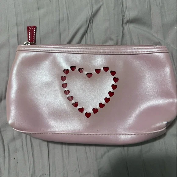 Vintage Pink Heart-Embellished Women's Bag ❤️ - Picture 1 of 5
